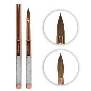 Professional Rose Gold Kolinsky Nail Brush #10