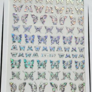 Holographic Butterflies Stickers #2 - Nail Art Decoration