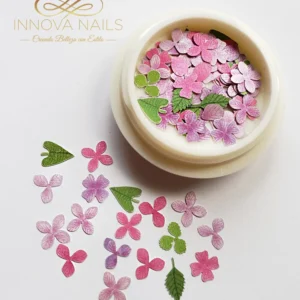 Pink Flowers Nail Art Decoration
