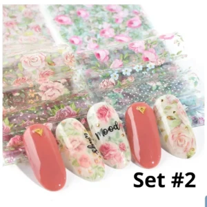 10 Pcs. Floral Transfer Foil