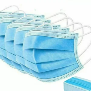 5 Pcs 3ply Blue Face Mask Disposable, Ear Loop Mouth Cover