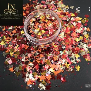 Autumn Maple leaf Mix Nail Art Decoration