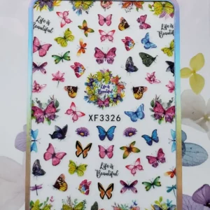 BUTTERFLIES NAIL ART STICKERS