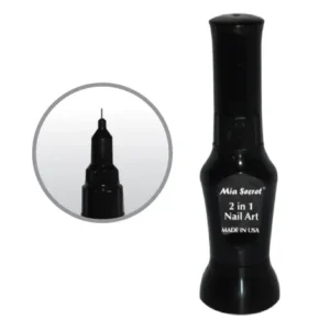 Black 2 in 1 Nail Art