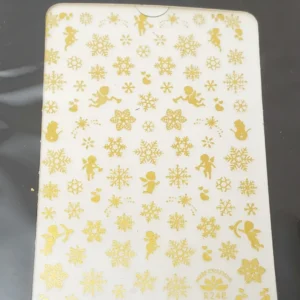Christmas  Gold Nail Art Stickers 12 (R248)