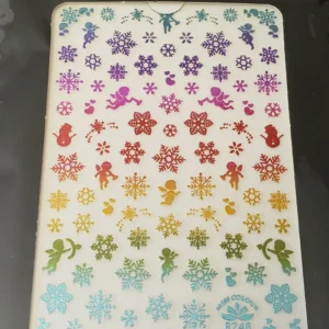 Christmas Holographic Nail Art Stickers 10 (R248)