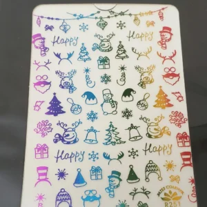 Christmas Holographic  Nail Art Stickers 5 (R251)