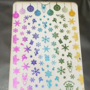 Christmas Holographic Nail Art Stickers 9 (R247)