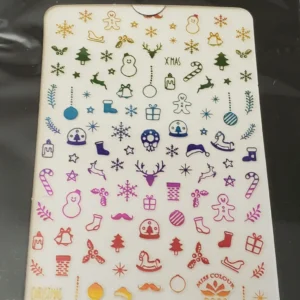 Christmas Holograpyc Nail Art Stickers 8 (R250)