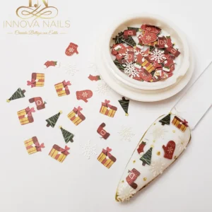 Christmas Tree and Gifts Nail Art Decoration