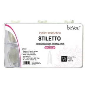Clear Nail Tips BeYou Stiletto 500 pcs