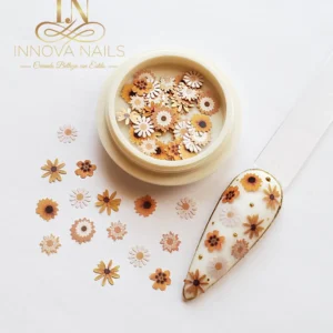 Daisies Flowers Nail Art Decoration