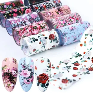 Floral Transfer Foils 10 Pcs