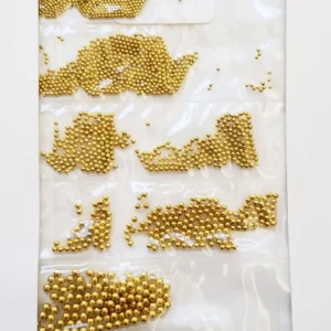 Gold Steel Beads Nail Art Decoration