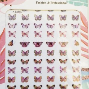 Holographic Butterflies Nail Art Stickers