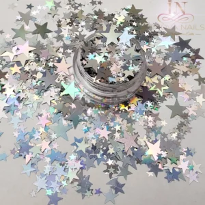 Holograpyc Stars Nail Art Decoration