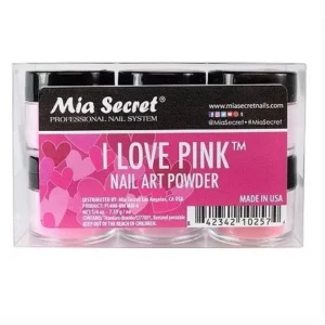 I Love Pink Acrylic Collection (6 colors)