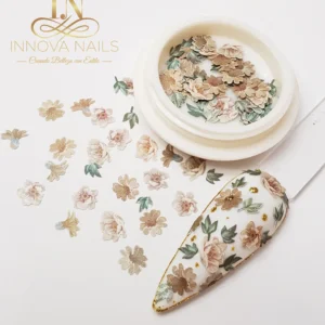 Ivory Roses  Nail Art Decoration