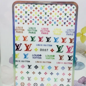 LV COLORFUL NAIL ART STICKERS