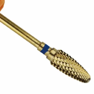 Large Gold Carbide Flame Nail Bit