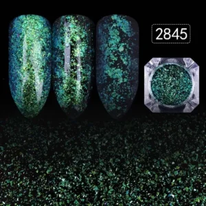 Metallic Flakes Nail Decoration