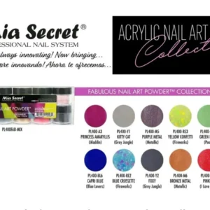 Mia Secret Fabulous Nail Art Powder Collection 12 Pcs Acrylic System