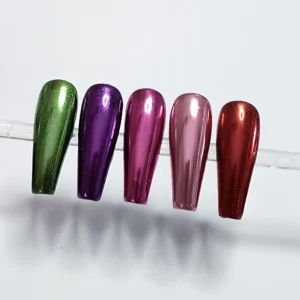 Mirror Chrome Powder (Red, Rose Gold, Pink Purple and Green)