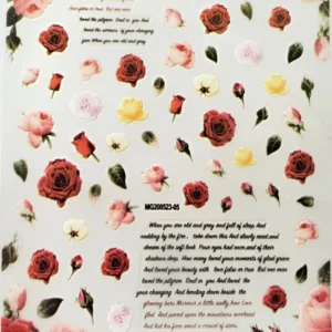 Mix Roses Nail Art Decoration
