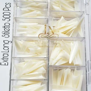 Natural Extra Long Stiletto Nail Tips  500 Pcs