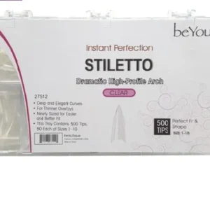 Natural Nail Tips BeYou Stiletto 500 pcs