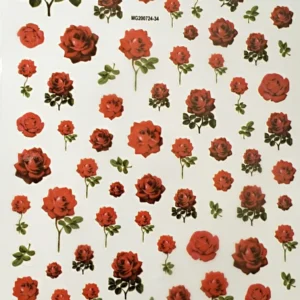 Red Roses Nail Art Stickers