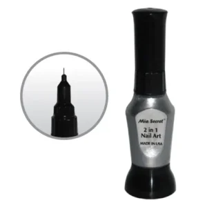 Silver 2 in1 Nail Art