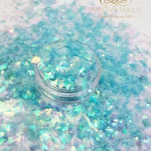 Turquoise Mylar Nail Art Decoration