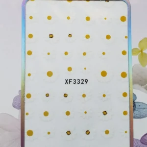 WHITE DAISIES NAIL ART STICKERS
