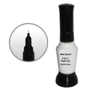 White 2 in 1 Nail Art